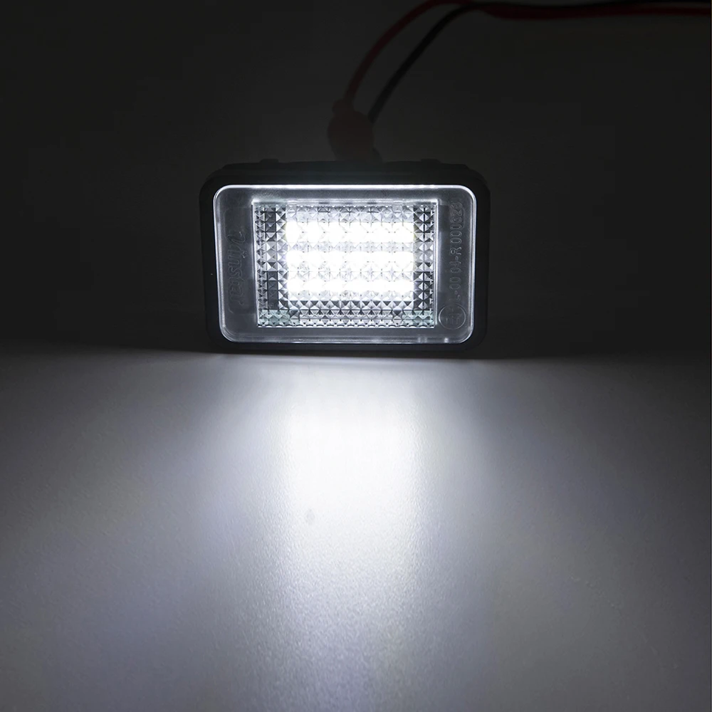 2Pcs White LED License Plate Light Number Lamp For Mercedes Benz GLK-Class X204 GLK200 GLK250 GLK300 GLK350 2007-2013 | Автомобили и