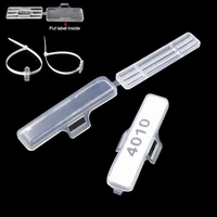 50pcs plastic cable tie marker label tag box waterproof insulation wire sign name ticket holder display identification seal case
