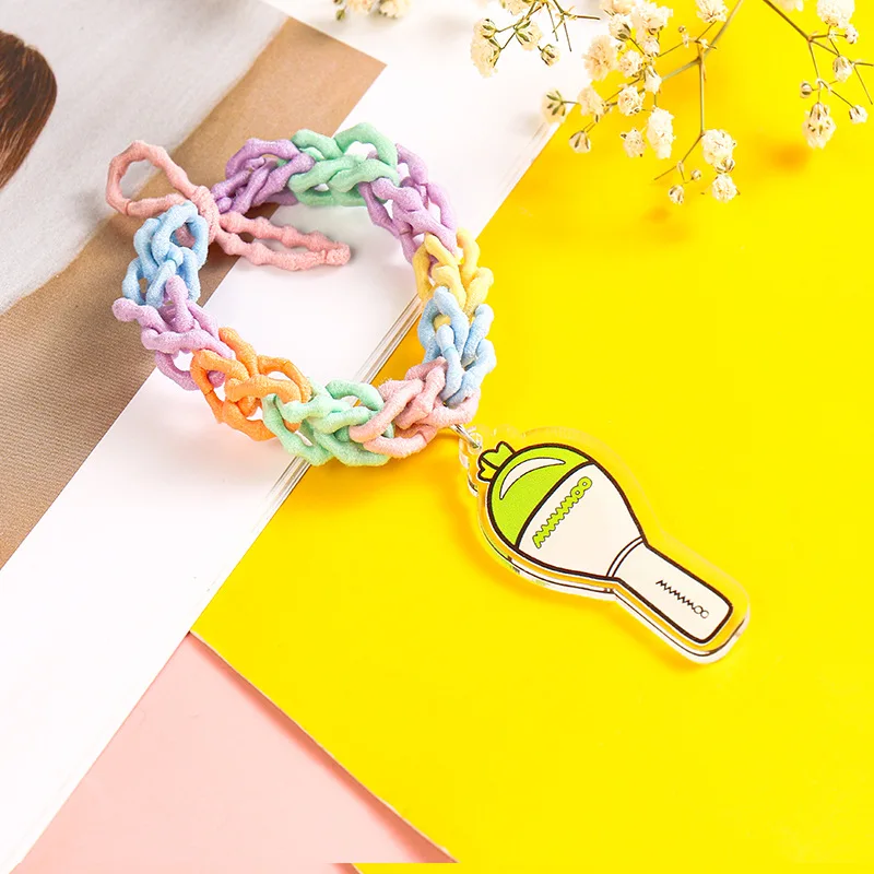 

KPOP EXO NCT ENHYPEN IU двойной красный бархат MAMAMOO акриловый трос модная резинка для волос для девочек коллекция поклонников