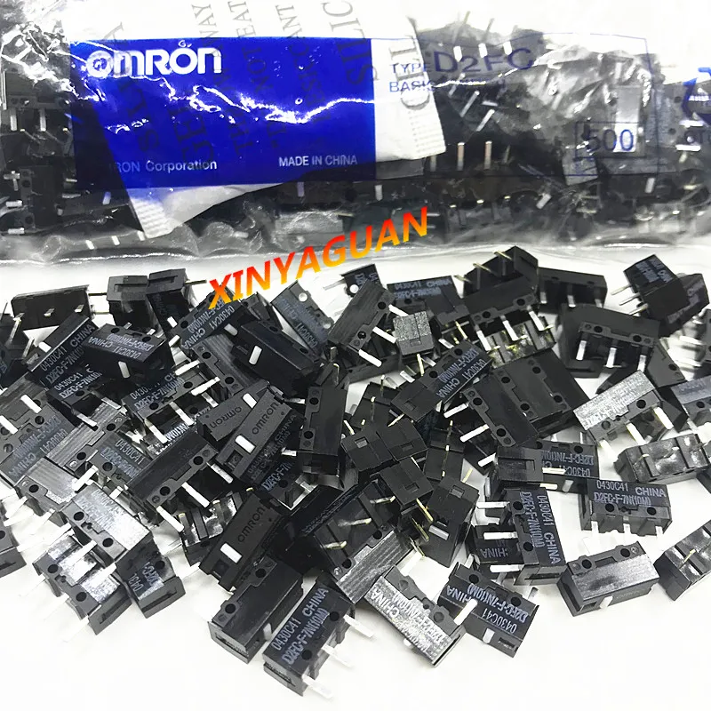 

100pcs/lot OMRON Mouse Micro Switch D2FC-F-7N(10M) Mouse button life is 10 million time 0.74N Hard and Crisp Feel, Even Force