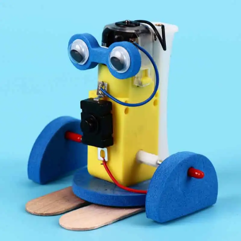 DIY электрические ходячие модели роботов наборы для детей школьный паровой