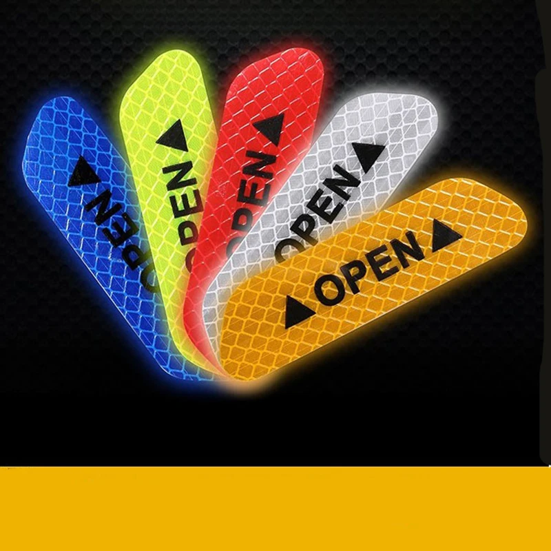 4 шт. наклейка на дверь автомобиля предупреждающая Светоотражающая для Suzuki SX4 SWIFT