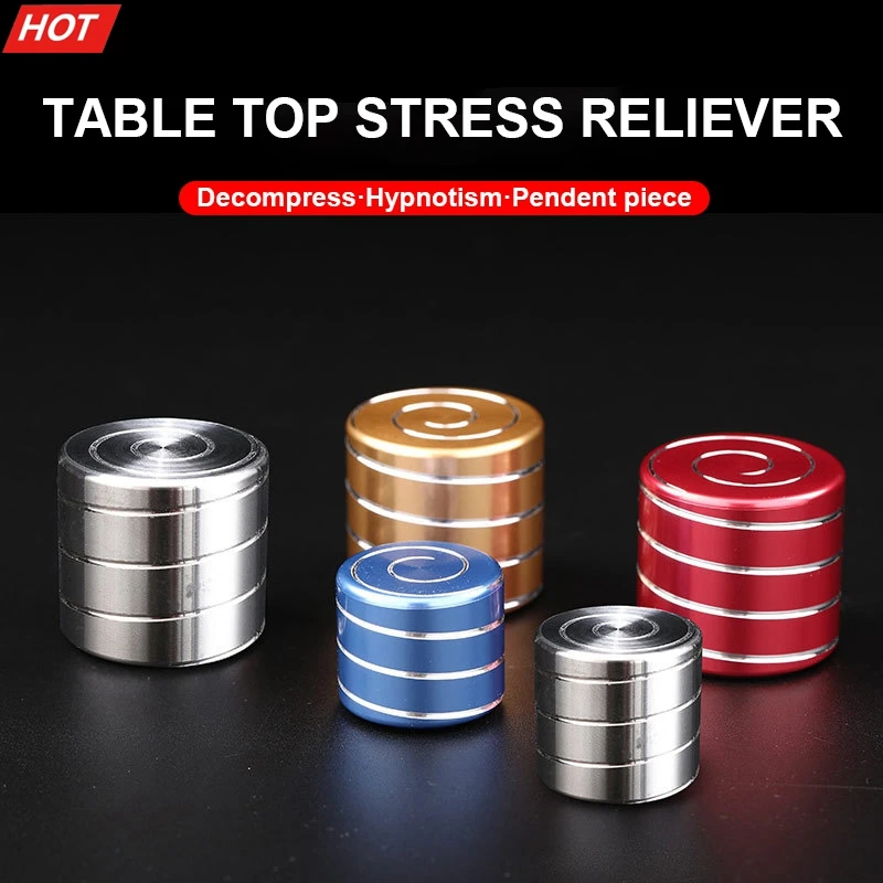 

Иллюзия плавный Настольный шар декомпрессионная игрушка алюминиевый сплав топ Металлическая спиннинговая игрушка для детей кинетическая ...