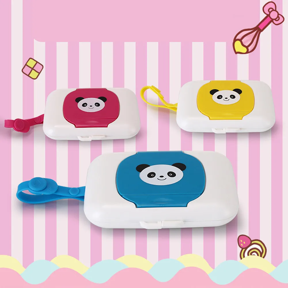 Детская влажная коробка для салфеток милые Креативные детские дорожные влажные