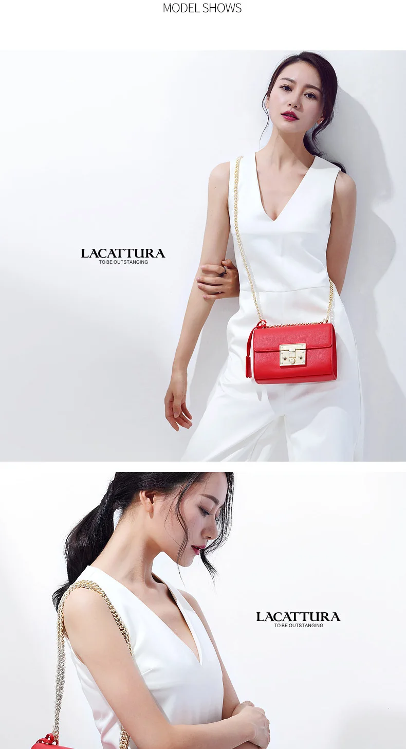 LACATTURA, роскошный клатч, женские сумки-мессенджеры на цепочке, кожаная сумка, дамская сумка на плечо с клапаном, сумка через плечо для девушек, маленькая летняя сумка