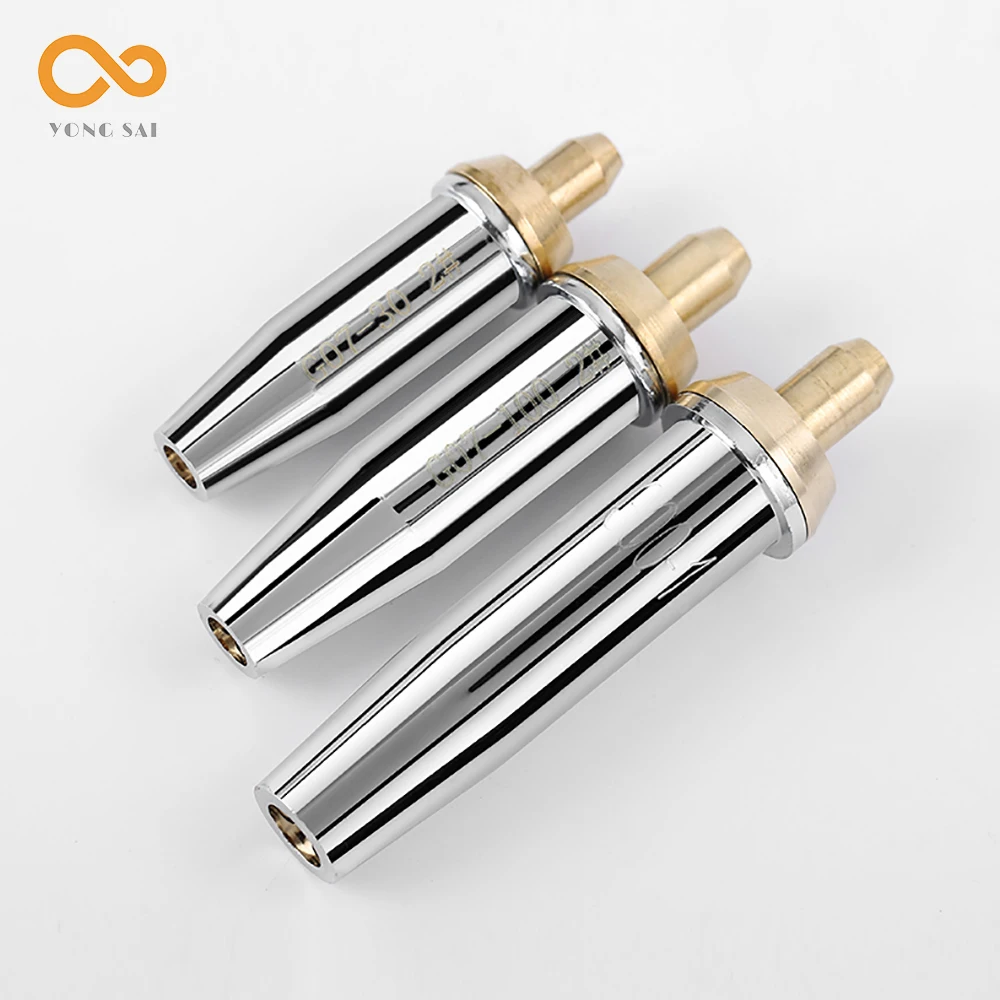 

3PCS G07-30 100 300 Cutting Torch Propane Cutting Nozzle Split Stainless Steel Liquefied Gas Cutting Torch Cutting Tips 1# 2# 3#