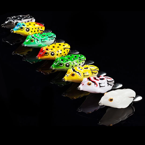 5.5cm 11g Ray frog big fat artificial soft rubber with hook bait lures new special designing for thunder game fishing | Спорт и