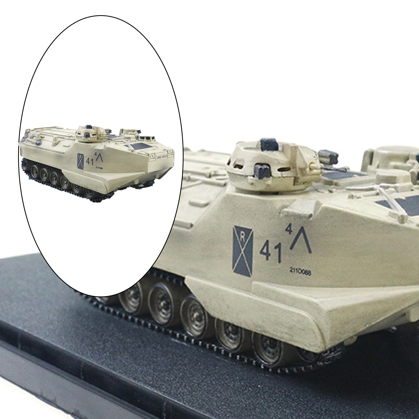 Модель танка AAV7A1 в масштабе 1/72 для домашнего декора | Игрушки и хобби