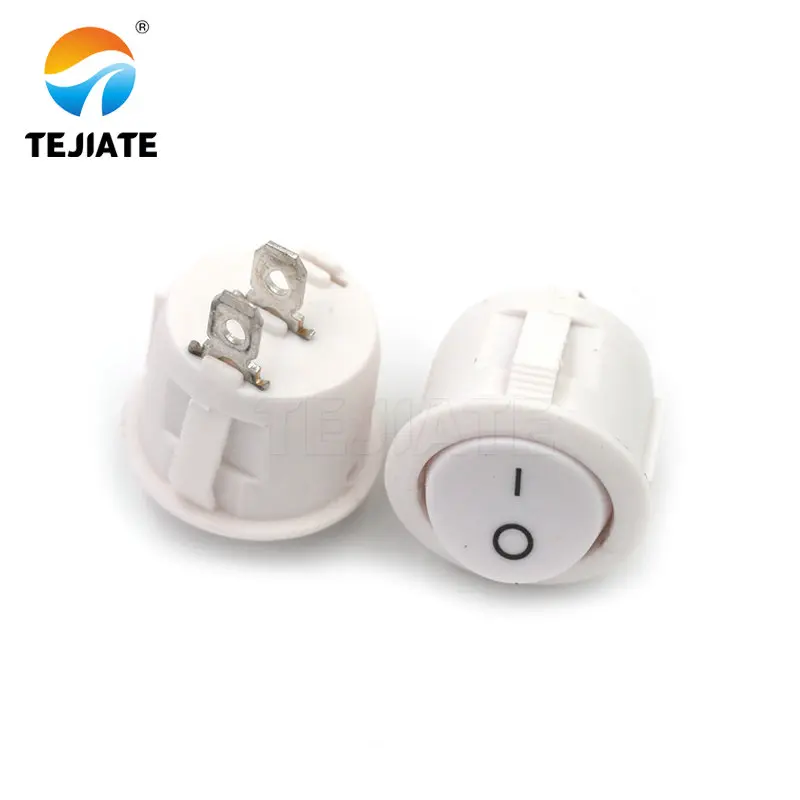 5PCS Ship Type Power Switch Boat Shaped Round Rocker 2/3/4 Feet Red/Green/White/Black Press button 6A 250V Open Hole 20MM | Обустройство