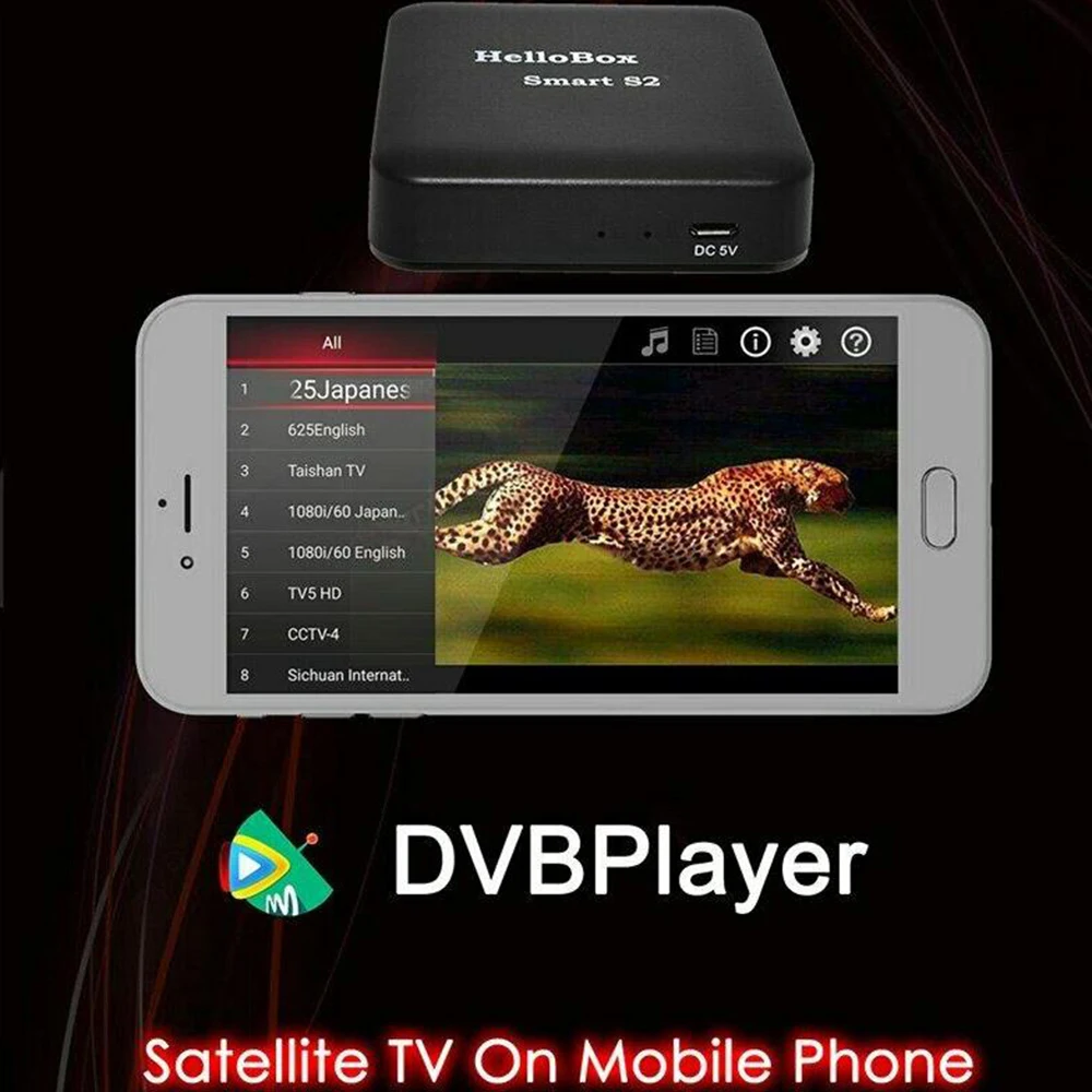 Hellobox Smart S2 Satelite Finder HD ТВ ресивер для воспроизведения на мобильном телефоне/планшете рецептор цифровой DVB плеер спутниковый приемник