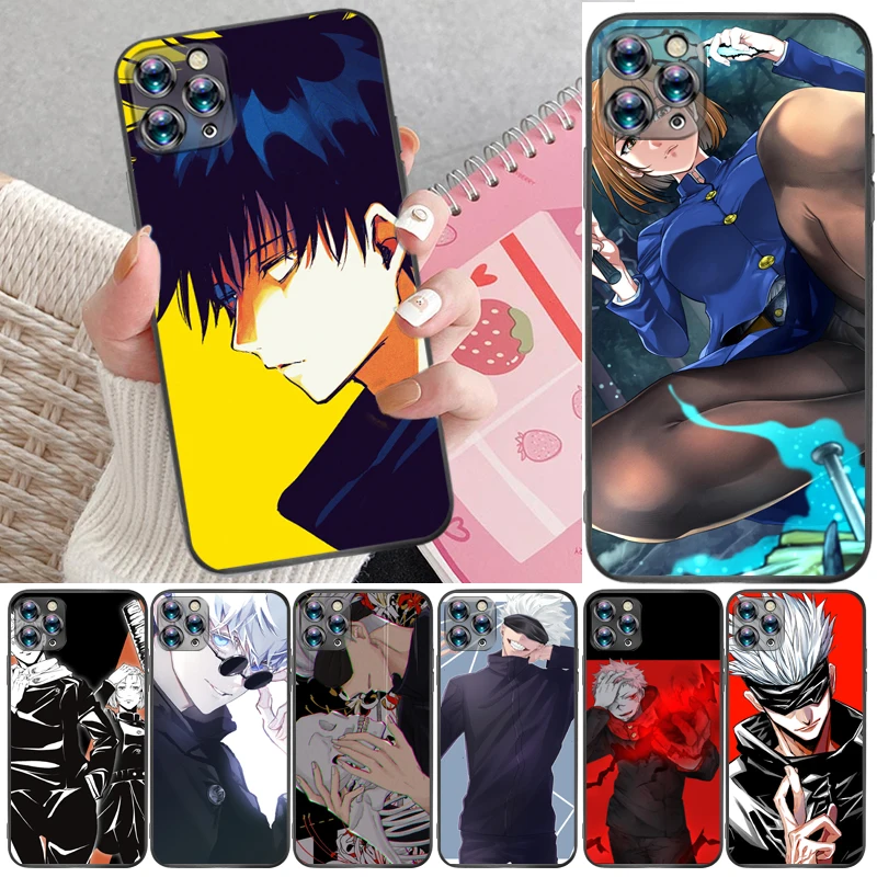 

Jujutsu Kaisen Sukuna Fushiguro Megumi Satoru Gojo Yuji Itadori Phone Case For iPhone 11 Pro Max Cases Funda Back Cover Coque