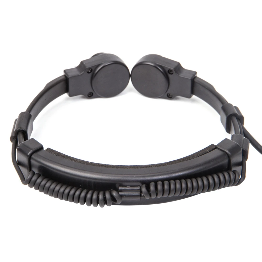 1PCS For Hytera PD680 U94 PTT+7.1mm Tactical Mic Headset Telescopic Throat Control