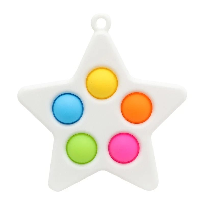 

Push Bubble Sensory Toy Autism Anti-stress Toy Portable Compact Silicone Stress Reliever Finger Exercise Board Squeeze Toy