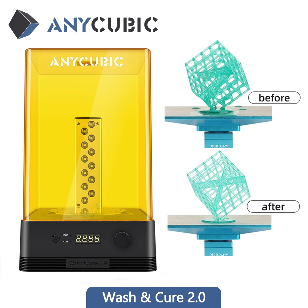 

NEW ANYCUBIC Wash and Cure 2.0 For 3D Printer Washing Model and Curing Model 2 in 1 Suitable For Resin 3d Printer impresora 3d