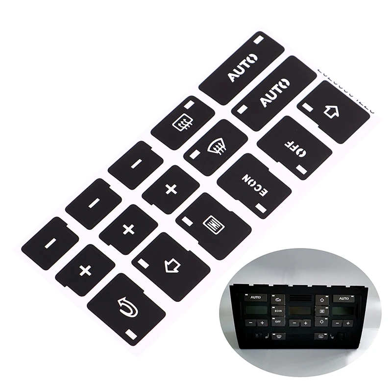 

1pc With 16 Keys Car Air Condition Ac Climate Control Button Repair Stickers Decals For Audi A4 B6 B7 2000-2004 Auto Sticker Hot