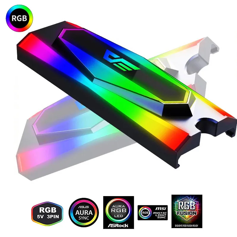 DarkFlash радиатор SSD кулер 5V A RGB теплоотвод M.2 2280 твердотельный накопитель на жестком