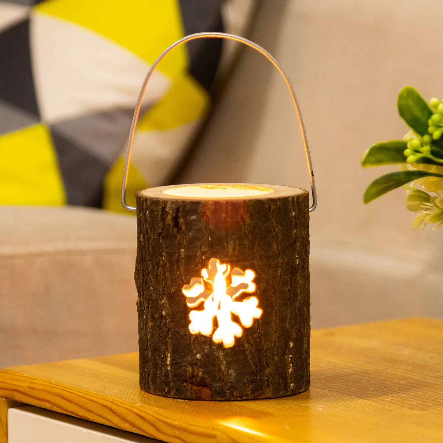 

Wood Candlestick for Wedding Table Decoration Natural Wooden Candle Holder Stand Succulent Flower Pot Valentine's Day Decor