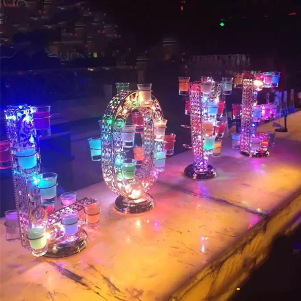 Новинка перезаряжаемый светящийся светодиодный держатель для коктейльных