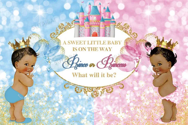 Baby Shower Photography Background Balloon Gender Reveal Party Boy or Girl Poster Backdrop Photocall Photo Studio Decor Props