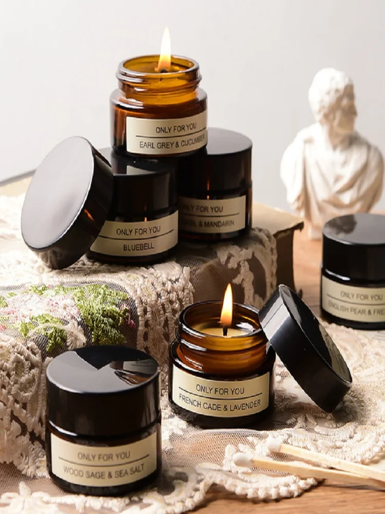 Женская ароматерапия роза масло без дыма стеклянные подсвечники день рождения