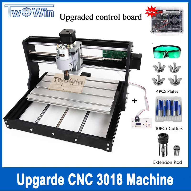 Обновленный ЧПУ 3018 Pro GRBL контроль Diy мини ЧПУ станок 3 оси pcb фрезерный станок древесины маршрутизатор лазерная гравировка с автономным - Цвет: no laser