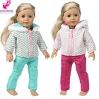 43 см кукольная одежда пуховик на молнии 18 дюймов кукольная одежда красное зимнее пальто лыжный комплект подарок для девочки