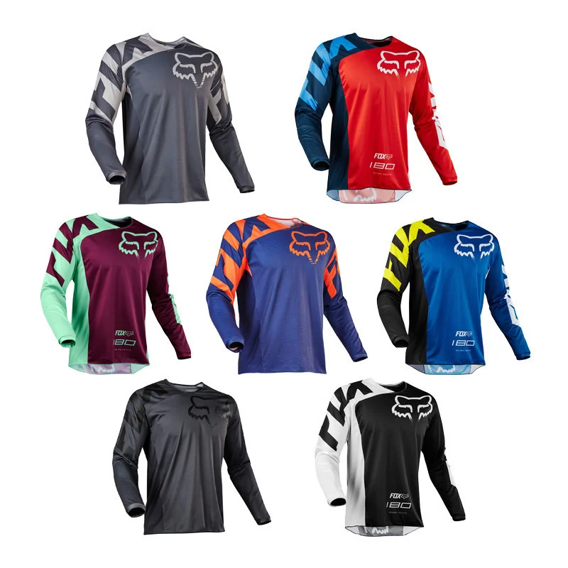 

2021 Team mtb Motocross Jersey Downhill Jersey Mountain Bike Motocycle Cycling Shirt Cycling Jersey Men Long Sleeve
