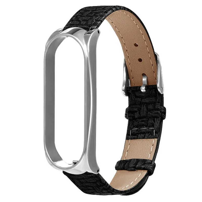 HIPERDEAL смарт-аксессуары mi Band 4 Кожаный деловой легкий кожаный Смарт-браслет ремешок для Xiaomi mi 4 - Цвет: C