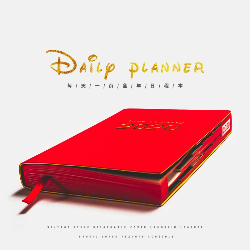 2020 Ежедневник а5 дневник кожаный блокнот планировщик еженедельные книги