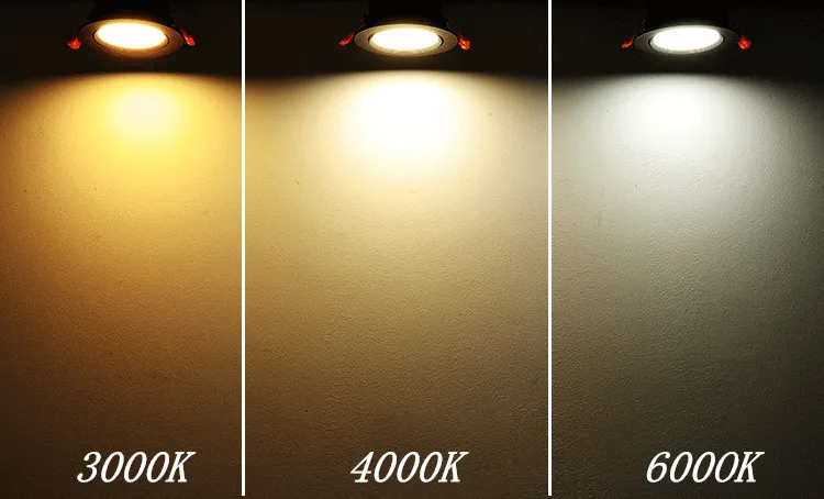 Квадратные встраивасветодиодный светодиодные светильники COB 7 Вт 9 12 15 18