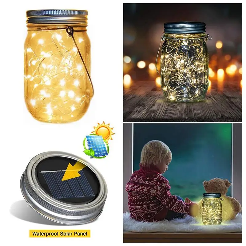 6 шт. светодиодные гирлянды на солнечной батарее |