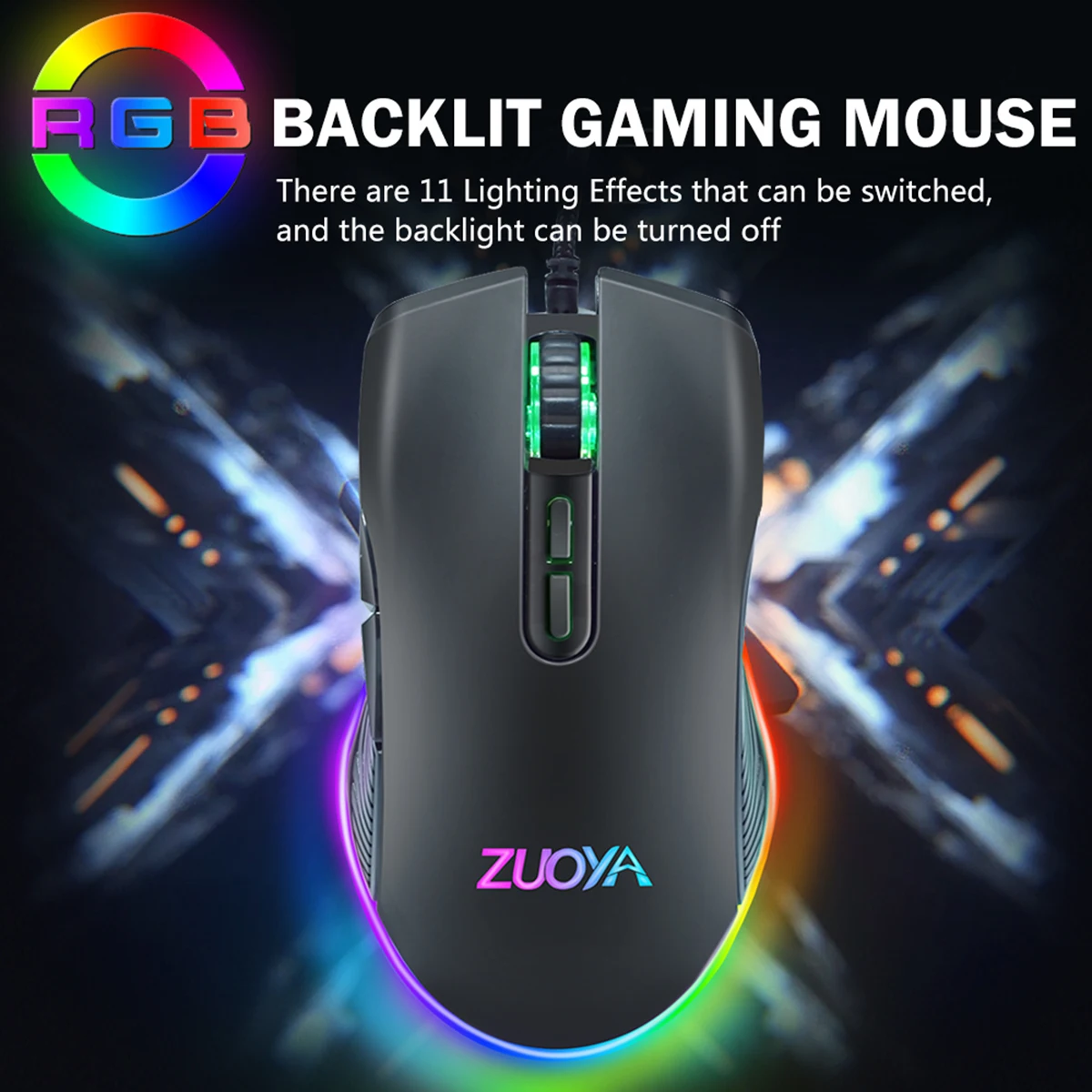 profession wired gaming mouse computer mice 7200dpi optical sensor rgb light backlight mause for pc laptop gamer free global shipping