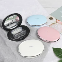 1pc magnetic induction contact lens case travel glasses lenses box for unisex eyes care kit holder container support