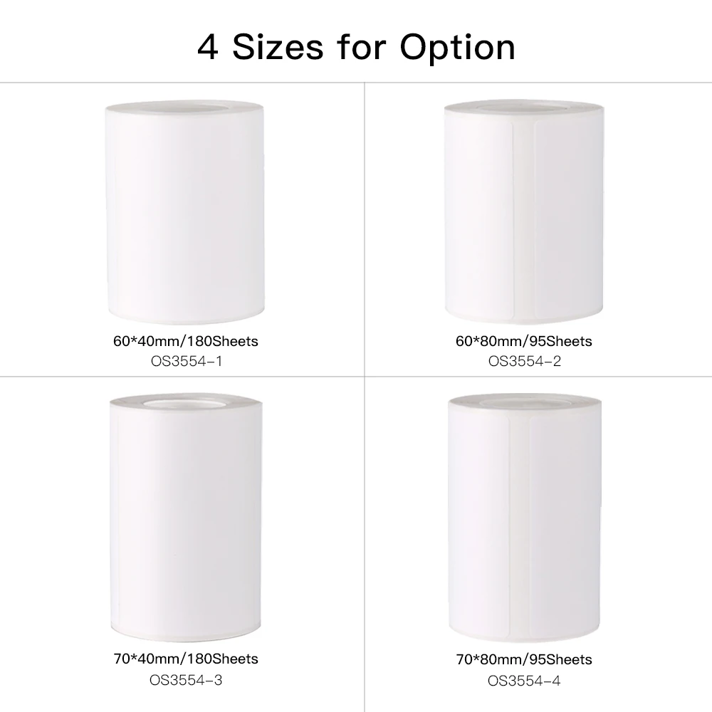 Белая пустая термальная печатная бумага рулон штрих кода Цена Этикетка Бумага