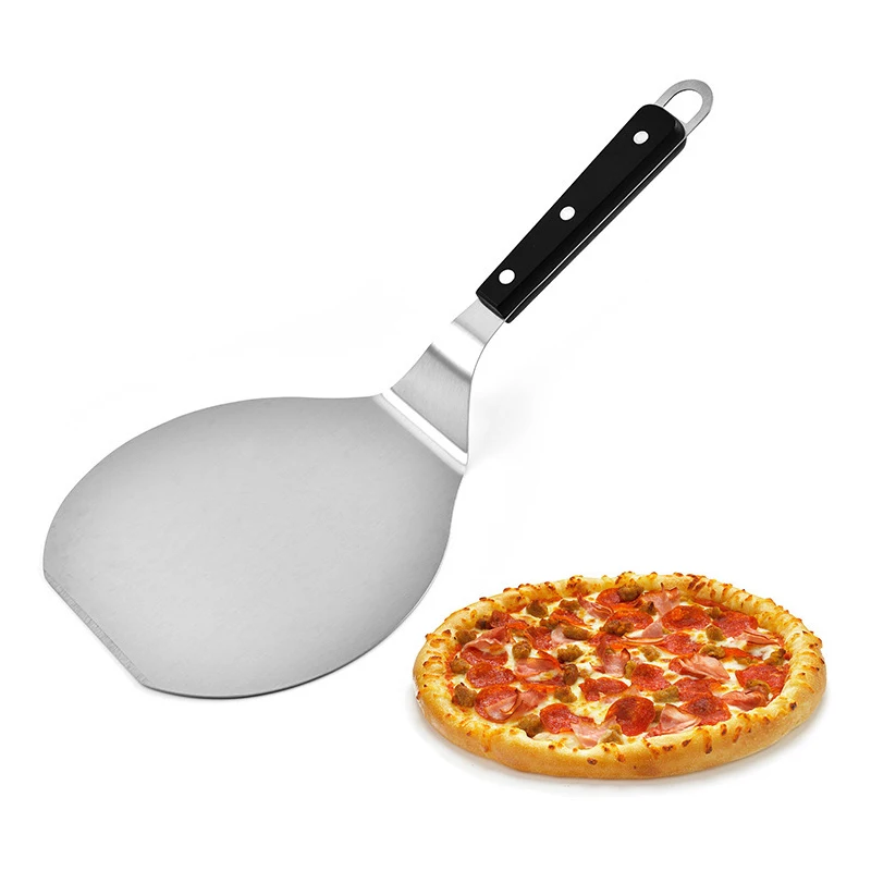 

Kitchen Tools Stainless Steel Pizza Shovel With Long Wooden Handle Pizza Pan Pastry Bakeware Kitchen Pizza Oven Tools