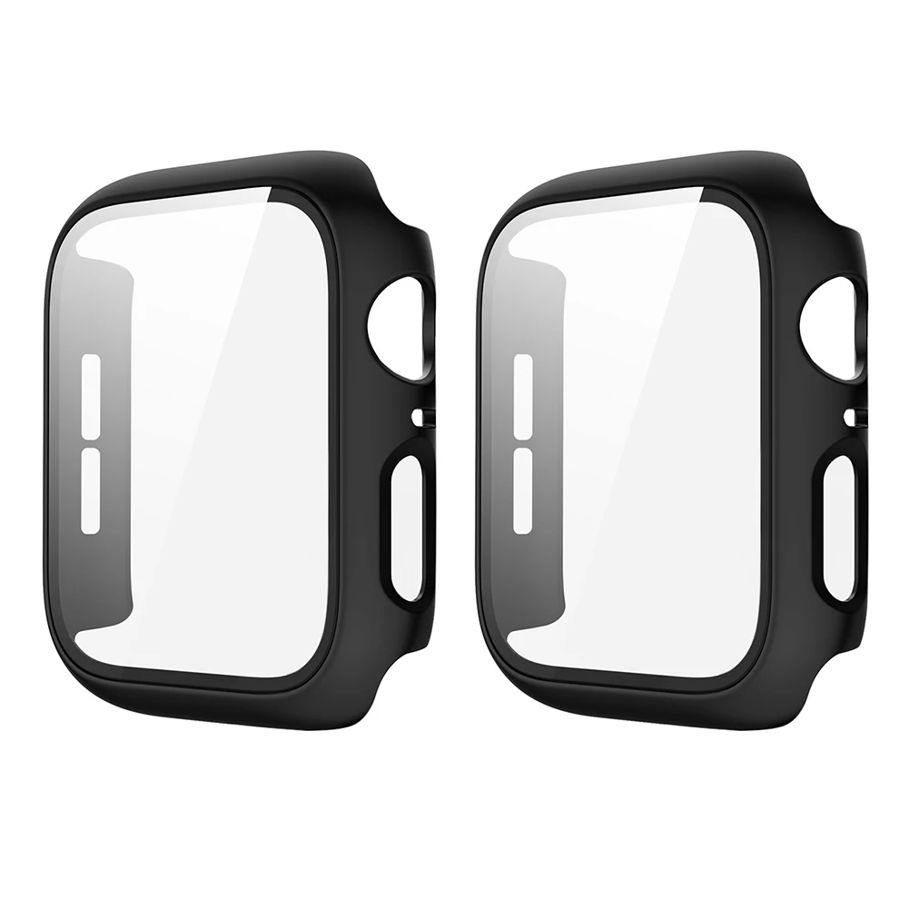 

2Pcs Screen Protector Cover for Apple Watch 1 2 3 Smart Watch Case Soft PU Scratch-resistant Shell Light Bumper Accessories