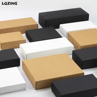 25pc whiteblackkraft small boxes for gifts diy craft paper wedding candy box foldable large scarft shipping cardboard wrapping