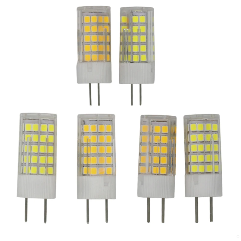 Светодиодные лампы G4 G8 GY6.35 SMD2835 7 Вт 9 10 AC110V AC220V Диммируемые лампочка кукурузные