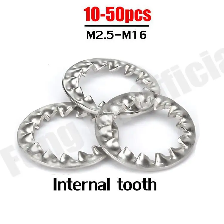 

M2 M2.5 M3 M4 M5 M6 M8 M10 M12 M14 M16 GB861.2 DIN6798J A2-70 304 Нержавеющая сталь внутренний зубчатый зубчатые стопорные шайбы прокладка