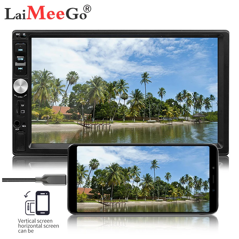 Автомагнитола 2 Din MP5-плеер с сенсорным экраном 7 дюймов HD Bluetooth камерой заднего