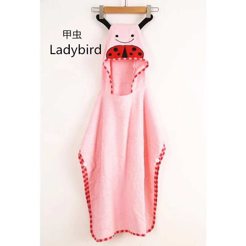 Полотенце с капюшоном животными 100% хлопок детское банное полотенце 70*140 см