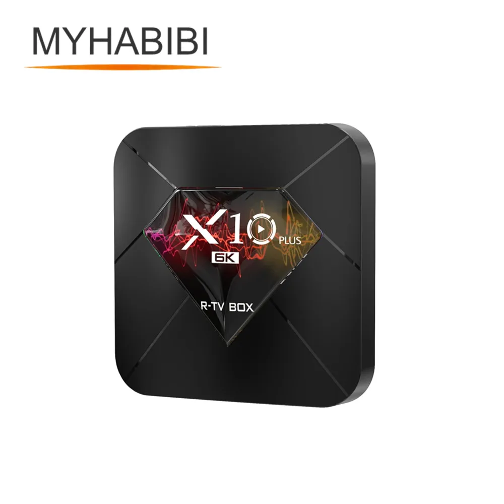 Новая коллекция Android 9 0 X10Plus ТВ коробка Allwinner H6 4GB IP Smart Media Player 6K ТВ-приставка X10 плюс
