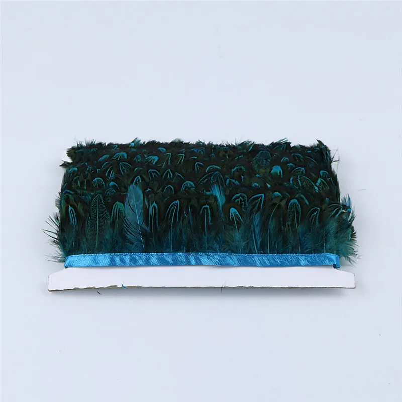 10 м перо Кружева Многоцветный натуральный фазана высокое качество отделка