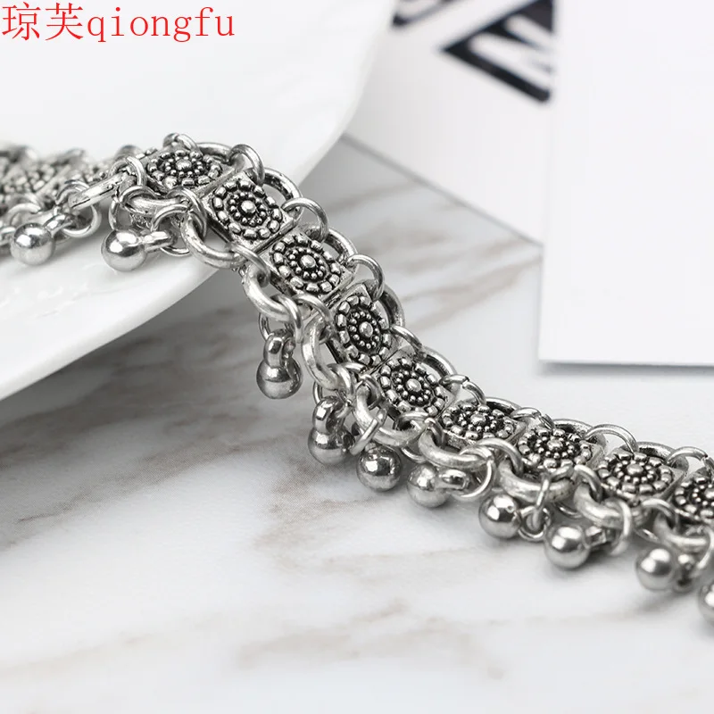 

Qiongfu2021 fashion simple new tassel pendant alloy necklace female soil new necklace Pendants of friendship spiritual jewelry