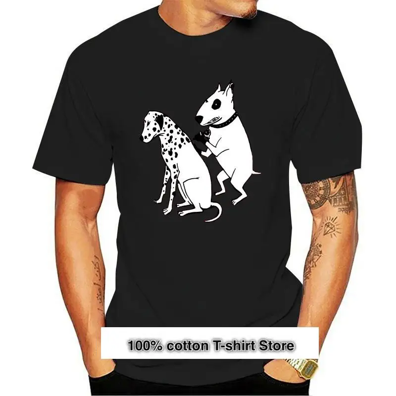 

New DALMATIAN DOG TATTOO FUNNY BULL TERRIER T Shirt
