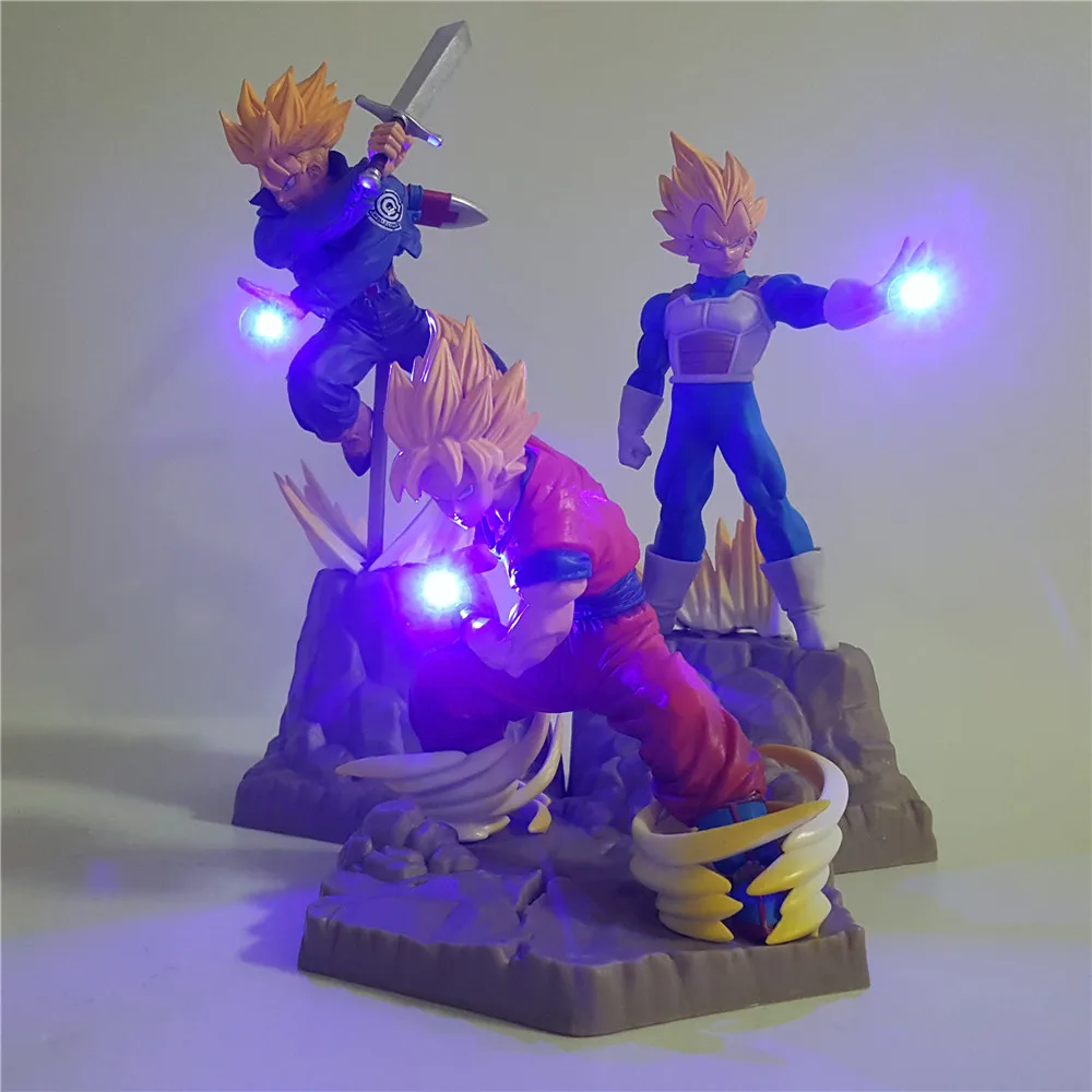 Dragon Ball Z Lampara Goku шорты «Вегета» фигурка светодиодный ночник для детей Жемчуг дракона супер Гоку Вегета светодиодный светильник Рождественский подарок