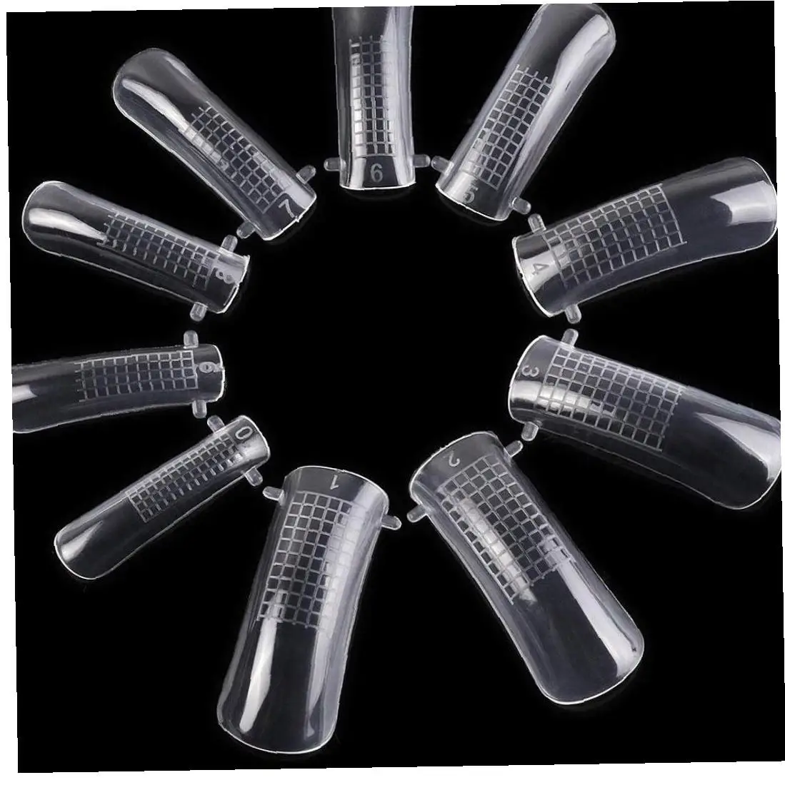 100 шт./компл. искусственная форма для ногтевого дизайна прозрачное полное