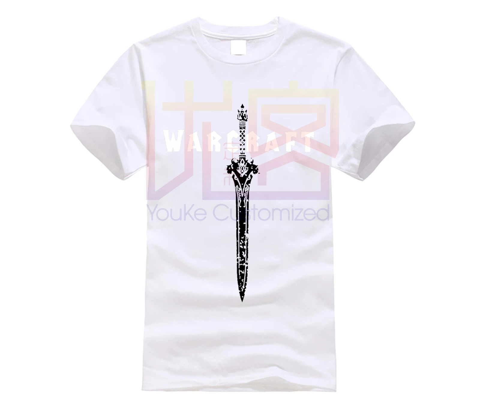 World Of Warcraft Sword футболка новая Лицензированная Merch онлайн игра | Мужская одежда