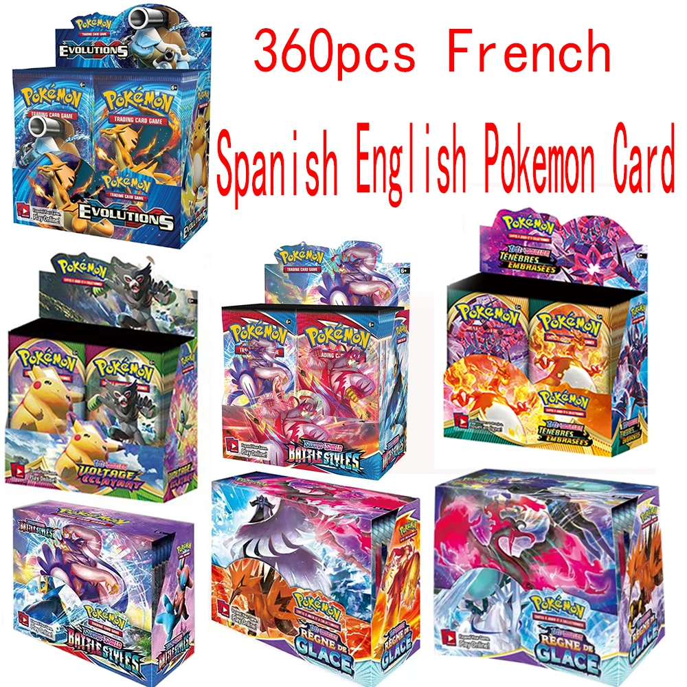Hot 360pcs New French Version Pokemon Cards TCG: Sword &amp Shield Darkness In Flames Booster Display Box Collection | Игрушки и хобби