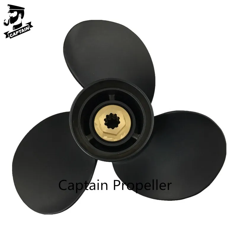Подвесной Двигатель Captain Propeller 10 3/8x11 48-19638A40 черный максимальная посадка Mercury Mariner